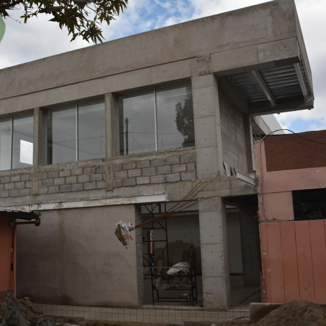 La struttura prende forma